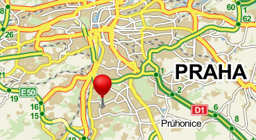 mapa pobočky